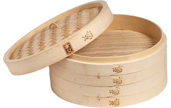 Joyce Chen - 12" 2-Tier Bamboo Steamer Baskets - J26-0012