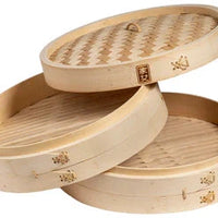 Joyce Chen - 12" 2-Tier Bamboo Steamer Baskets - J26-0012