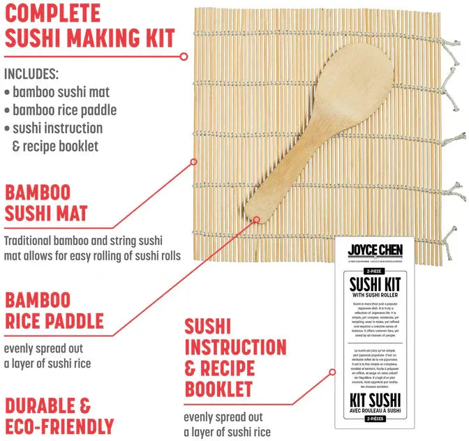 Joyce Chen - 2 Pcs Bamboo Sushi Bundle - JCK009