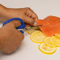 Joyce Chen - 6.3" Original Unlimited Kitchen Scissors with Blue Handles, Pack of 2 - KCHZ09008