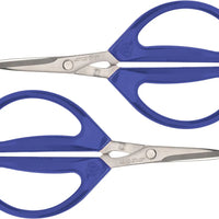 Joyce Chen - 6.3" Original Unlimited Kitchen Scissors with Blue Handles, Pack of 2 - KCHZ09008