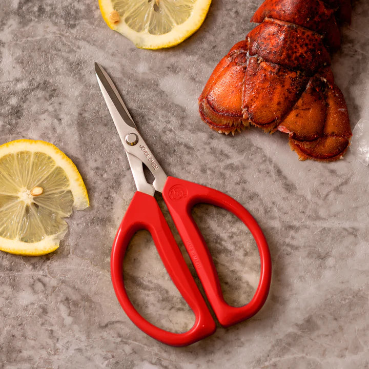 Joyce Chen - 6.3" Original Unlimited Kitchen Scissors with Red Handles, Pack of 2 - KCHZ09010