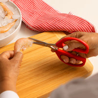 Joyce Chen - 6.3" Original Unlimited Kitchen Scissors with Red Handles, Pack of 2 - KCHZ09010