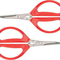 Joyce Chen - 6.3" Original Unlimited Kitchen Scissors with Red Handles, Pack of 2 - KCHZ09010