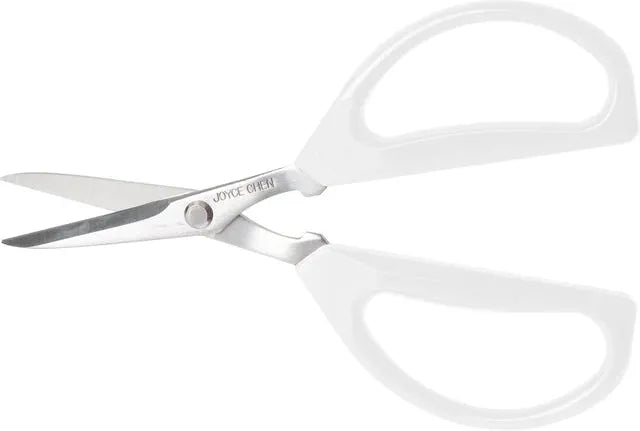 Joyce Chen - 6.3" Original Unlimited Kitchen Scissors with White Handles, Pack of 2 - KCHZ09009