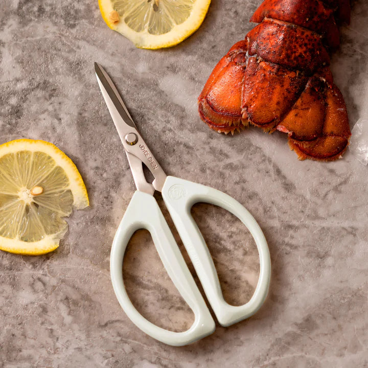 Joyce Chen - 6.3" Original Unlimited Kitchen Scissors with White Handles, Pack of 2 - KCHZ09009