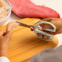 Joyce Chen - 6.3" Original Unlimited Kitchen Scissors with White Handles, Pack of 2 - KCHZ09009