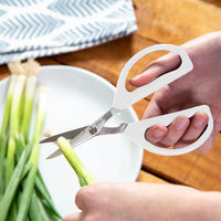 Joyce Chen - 6.3" Original Unlimited Kitchen Scissors with White Handles, Pack of 2 - KCHZ09009