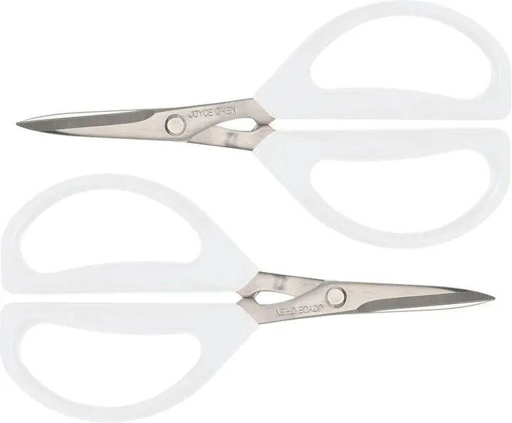 Joyce Chen - 6.3" Original Unlimited Kitchen Scissors with White Handles, Pack of 2 - KCHZ09009