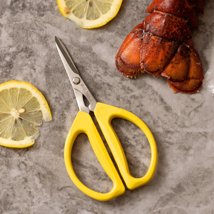 Joyce Chen - 6.3" Original Unlimited Kitchen Scissors with Yellow Handles, Pack of 2 - KCHZ09007