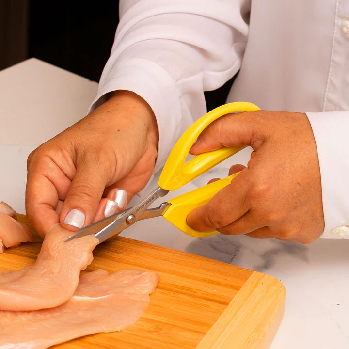 Joyce Chen - 6.3" Original Unlimited Kitchen Scissors with Yellow Handles, Pack of 2 - KCHZ09007