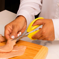 Joyce Chen - 6.3" Original Unlimited Kitchen Scissors with Yellow Handles, Pack of 2 - KCHZ09007