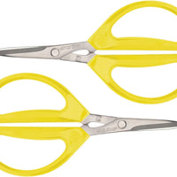 Joyce Chen - 6.3" Original Unlimited Kitchen Scissors with Yellow Handles, Pack of 2 - KCHZ09007