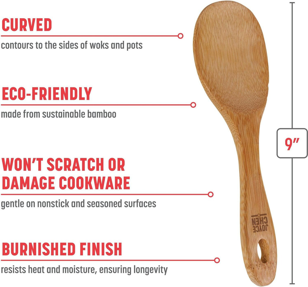 Joyce Chen - 9" Burnished Bamboo Rice Paddle - J33-2013