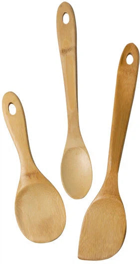 Joyce Chen - Burnished Bamboo Wok Utensil, Pack of 3 - J33-2018