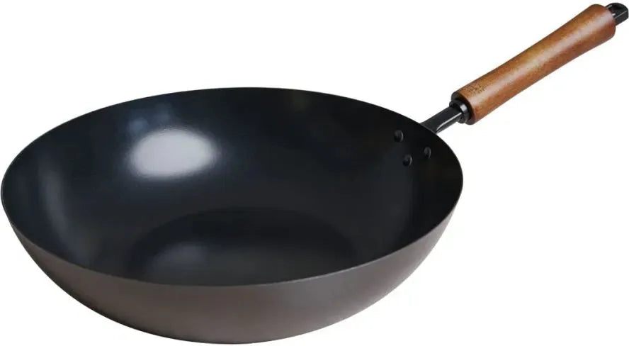 Joyce Chen - Classic Series 12" Black Carbon Steel Ceramic Nonstick Stir Fry Pan - J21-0612