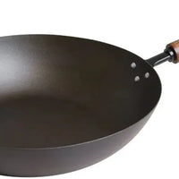 Joyce Chen - Classic Series 12" Black Carbon Steel Preseasoned Stir Fry Pan - J21-0512