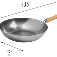 Joyce Chen - Classic Series 12" Carbon Steel Stir Fry Pan With Birch Handle - J21-9979