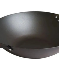 Joyce Chen - Classic Series 14" Black Carbon Steel Preseasoned Stir Fry Pan - J21-0514