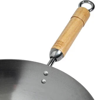 Joyce Chen - Classic Series 14" Round Bottom Carbon Steel Wok With Birch Handles - J20-1140