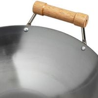 Joyce Chen - Classic Series 14" Round Bottom Carbon Steel Wok With Birch Handles - J20-1140