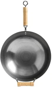Joyce Chen - Classic Series 14" Round Bottom Carbon Steel Wok With Birch Handles - J20-1140