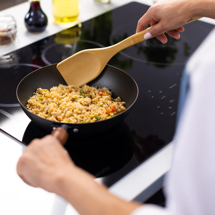 Joyce Chen - Classic Series 12" Black Carbon Steel Ceramic Nonstick Stir Fry Pan - J21-0612