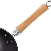 Joyce Chen - Professional Series 11.5" Cast Iron Stir Fry Pan with Maple Handle - J23-0003