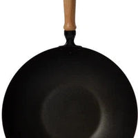 Joyce Chen - Professional Series 14" Excalibur Nonstick Flat Bottom Wok Set With Lid and Maple Handles - J22-9938