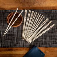 Joyce Chen - Reusable Burnished Bamboo Chopsticks, Pack of 10 Pair - J30-0043