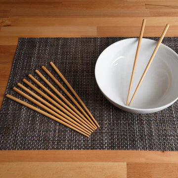 Joyce Chen - Reusable Burnished Bamboo Chopsticks, Pack of 5 Pair - J30-0041