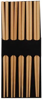 Joyce Chen - Reusable Burnished Bamboo Chopsticks, Pack of 5 Pair - J30-0041
