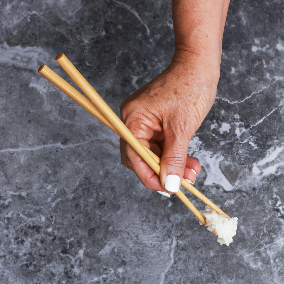 Joyce Chen - Reusable Burnished Bamboo Chopsticks, Pack of 5 Pair - J30-0041