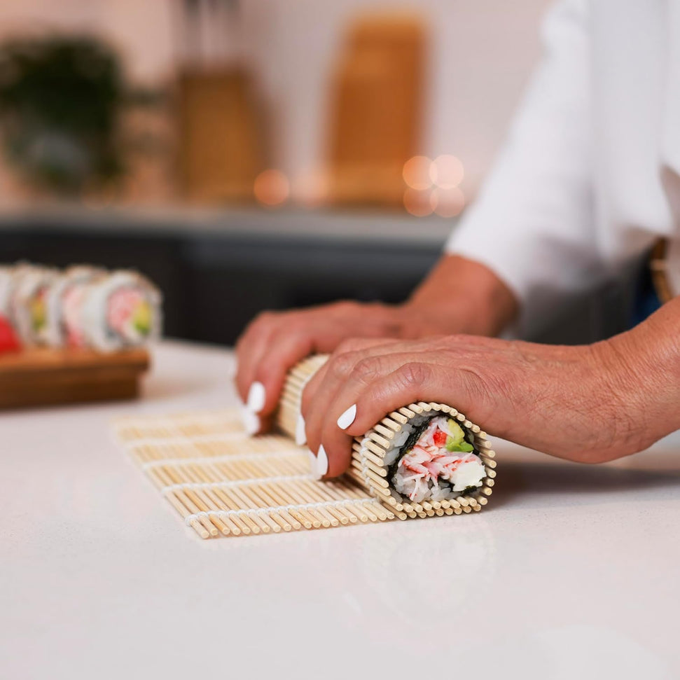 Joyce Chen - Sushi Making Kit with Sushi Roller, Pack of 2-Piece - J33-0022