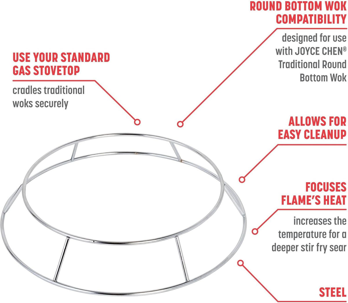 Joyce Chen - Wok Ring for Pairing With Traditional Round Bottom Woks - J31-0063