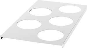 Julien - Rosko 12'' x 20'' Cutout Adapter Plate for Steam Table, 2 X 6.7L - RO-ACC-STFE-APC3