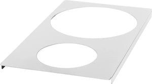 Julien - Rosko 12" x 20" Cutout Adapter Plate for Steam Table, 3 X 3.9L - RO-ACC-STFE-APC4