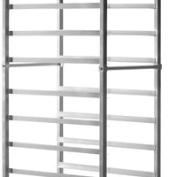 Julien - Rosko 16'' 12 Pan Rack, 5" Spacing, Aluminum - RO-RACK-1216-ALU