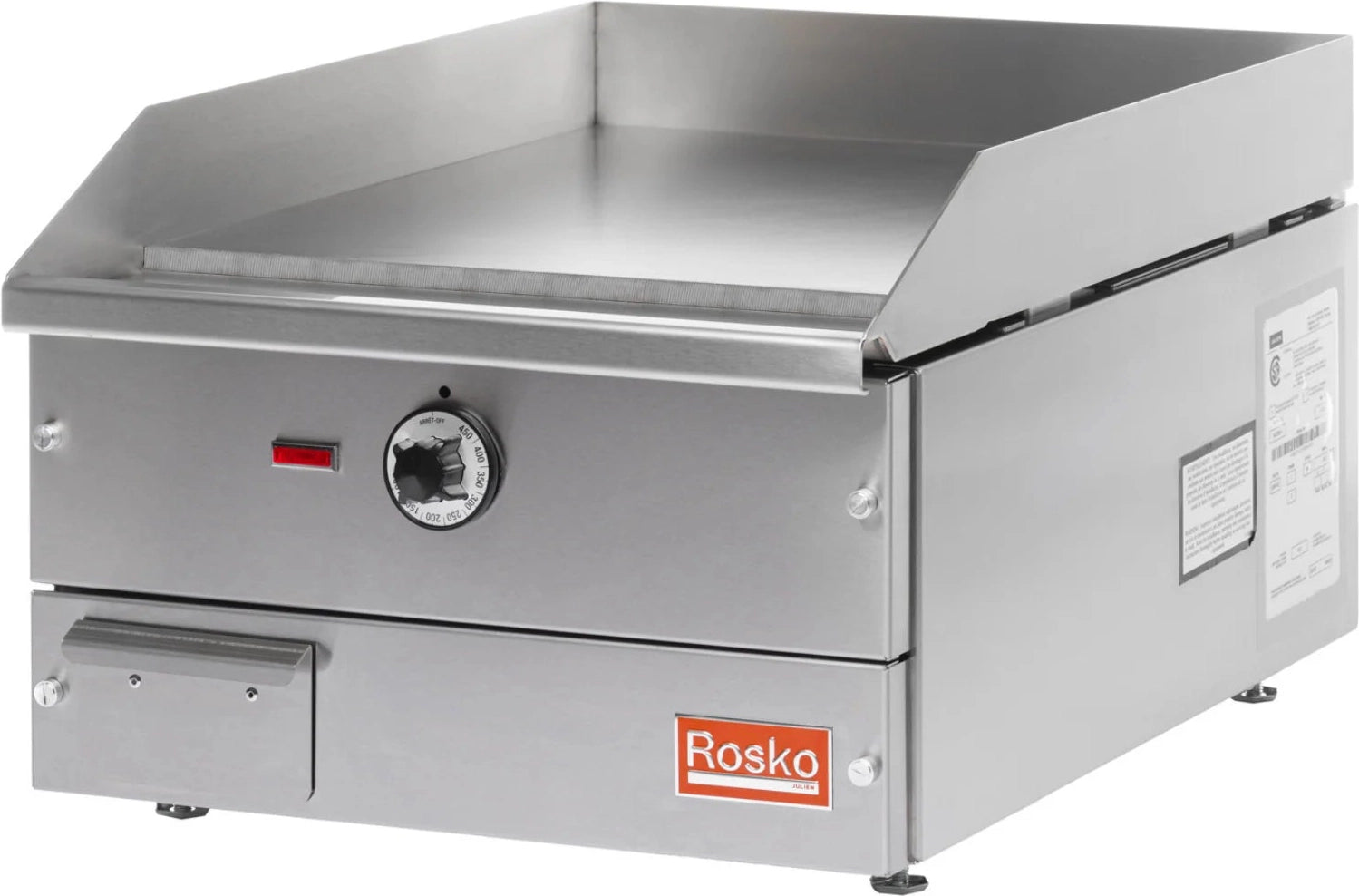 Julien - Rosko 18" Electric Countertop Griddle, 4000 W, 240 V - RO-GCE-18-2