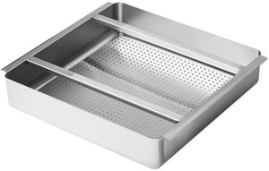 Julien - Rosko 20'' x 20'' Perforated Basket for Soiled Dish Table, Stainless steel - RO-ACC-SDT-BASKET