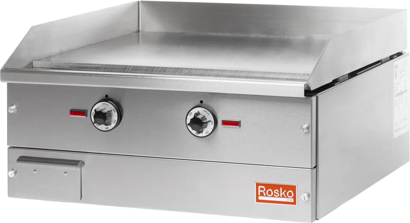 Julien - Rosko 24" Electric Countertop Griddle, 8000 W, 208 V, Chrome Plated - RO-GCE-24-1-CP