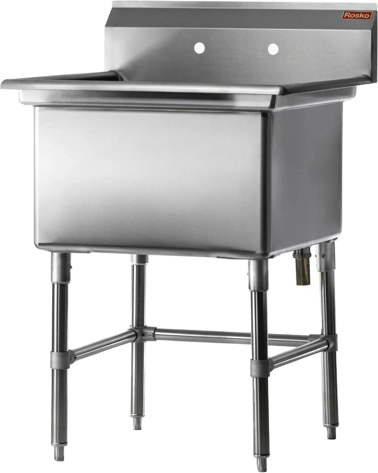 Julien - Rosko 24" x 24" Single-Bowl Sink, Stainless Steel - RO-SS-2424