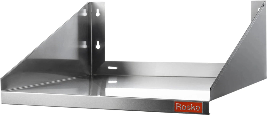 Julien - Rosko 24" x 24" Wall Mount Microwave Shelf, Stainless Steel - RO-WMMS-2424