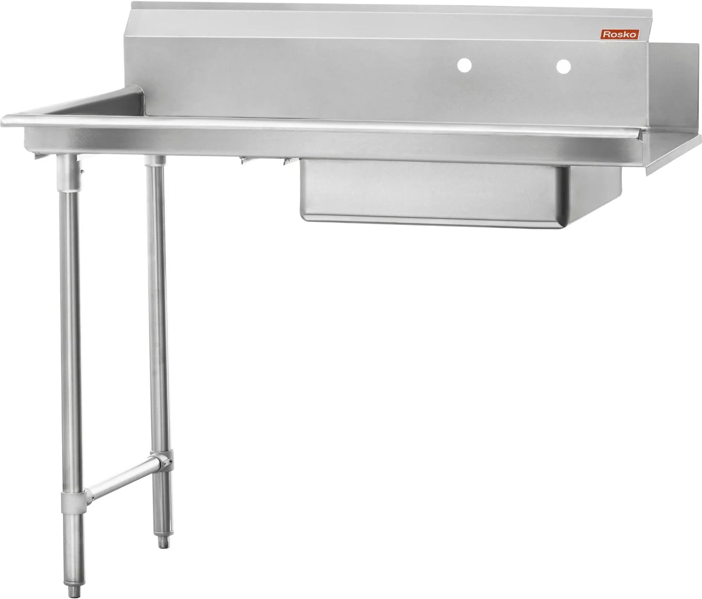 Julien - Rosko 36" x 30" Soiled Dish Table, Left Side, Stainless Steel - RO-SDT-3630-L
