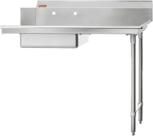 Julien - Rosko 36" x 30" Soiled Dish Table, Right Side, Stainless Steel - RO-SDT-3630-R