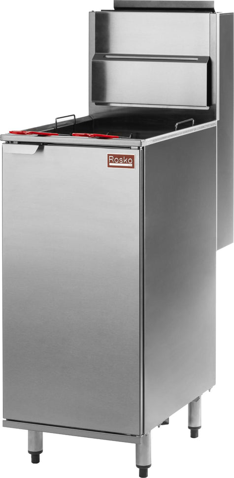 Julien - Rosko 42 Lb Gas Floor Fryer, 115000 BTU, Propane - RO-FFG-115-P
