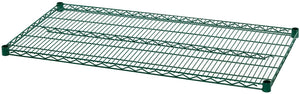 Julien - Rosko 42" x 18" Shelf for Wire Shelving, Green Epoxy - RO-WS-S4218-GE