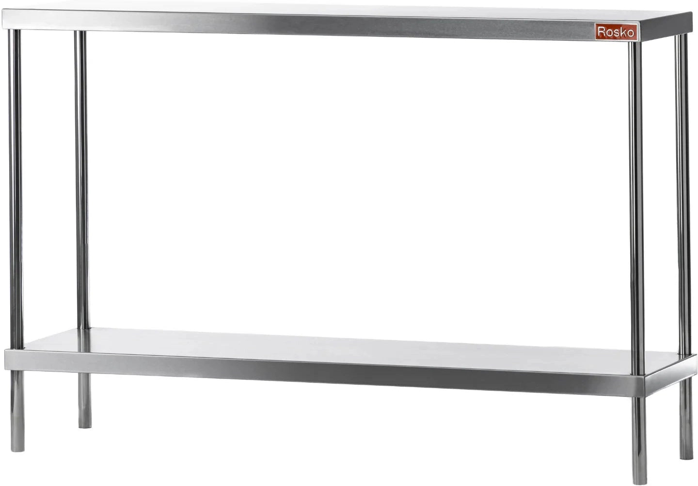 Julien - Rosko 48" x 12" Double Shelf, Stainless Steel - RO-OSD-4812