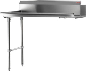 Julien - Rosko 48" x 30" Clean Dish Table, Left Side, Stainless Steel - RO-CDT-4830-L