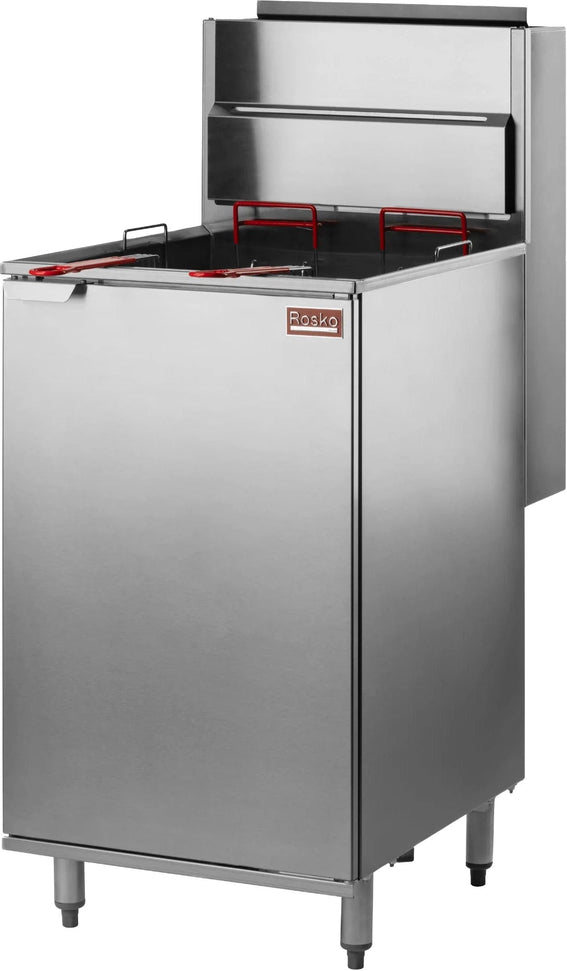 Julien - Rosko 60 lb Gas Floor Fryer, 160000 BTU, Natural- RO-FFG-160-N